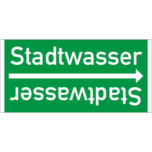 Rohrleitungsband: Stadtwasser, DIN 2403, für Rohre ab Ø 15 mm, Folie selbstklebend, 33 m/Rolle