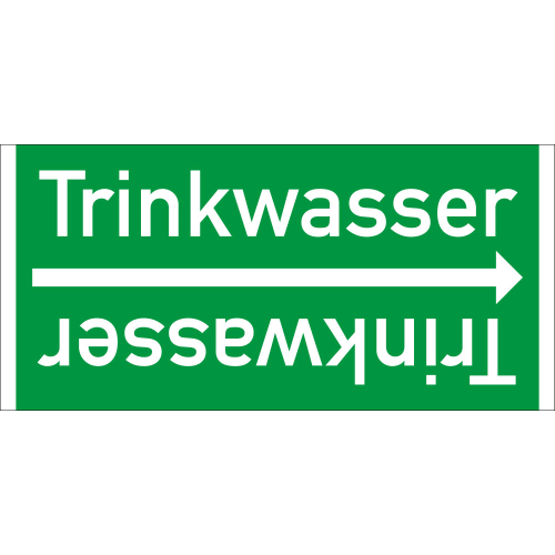 Rohrleitungsband: Trinkwasser, DIN 2403, für Rohre ab Ø 15 mm, Folie selbstklebend, 33 m/Rolle