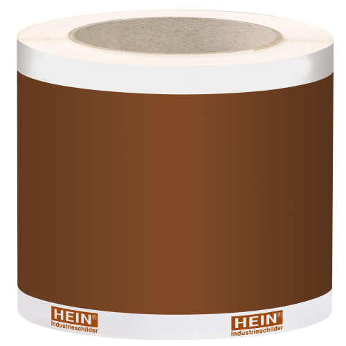 Rohrleitungsband: braun, Folie selbstklebend, 104 mm breit, 33 m/Rolle Rohrleitungsband: braun, Folie selbstklebend, 104 mm breit, 33 m/Rolle