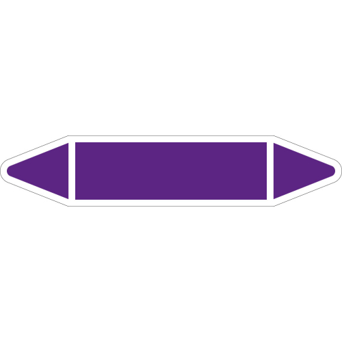 Rohrleitungsetikett zum Selbstbeschriften, violett-weiß, Folie selbstklebend, 75 x 17 mm, 80 St./Heft Rohrleitungsetikett zum Selbstbeschriften, violett-weiß, Folie selbstklebend, 75 x 17 mm, 80 St./Heft