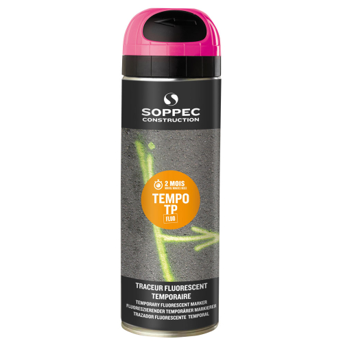 SOPPEC Markierfarbe Tempo T.P., für begrenzten Zeitraum (8 Wochen), pink, 500 ml / Dose SOPPEC Markierfarbe Tempo T.P., für begrenzten Zeitraum (8 Wochen), pink, 500 ml / Dose