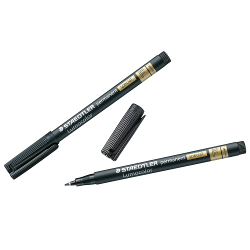 STAEDTLER Faserschreiber Lumocolor permanent special, schwarz, 0,6 mm fein, 1 Stück