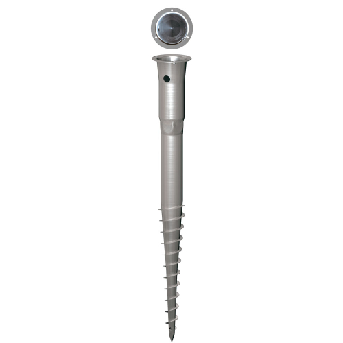 Schraubfundament KSF E 89, für Ø 60 mm Pfosten, Stahl, 550 mm, 1 Stück