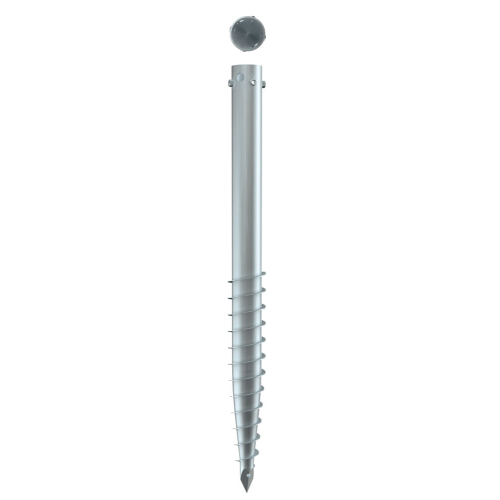 Schraubfundament KSF E 89, für Ø 76 mm Pfosten, Stahl, 800 mm, 1 Stück