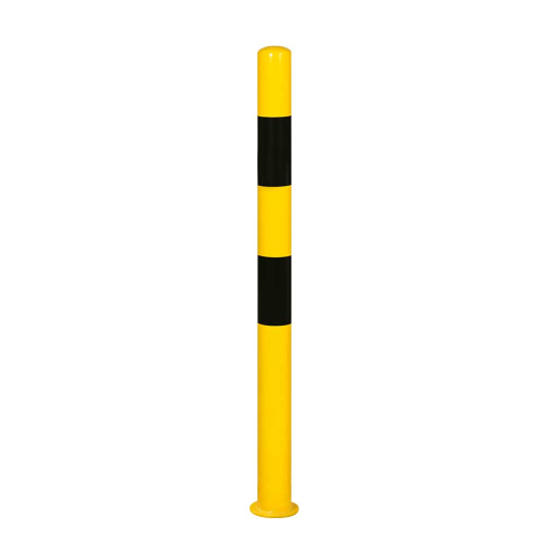 Schutzpfosten XL herausnehmbar, gelb-schwarz, Stahl pulverbeschichtet, Ø 76 mm, 1000 mm, 1 Stück