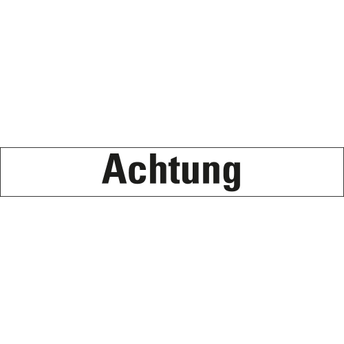 Signalwort Achtung für Gefahrensymbole nach GHS, Folie selbstklebend, 26 x 10 mm, 20 St./Bogen