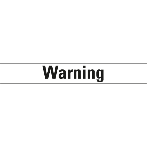 Signalwort Warning Für Gefahrensymbole nach GHS, Folie selbstklebend, 26 x 10 mm, 20 St./Bogen Signalwort Warning Für Gefahrensymbole nach GHS, Folie selbstklebend, 26 x 10 mm, 20 St./Bogen
