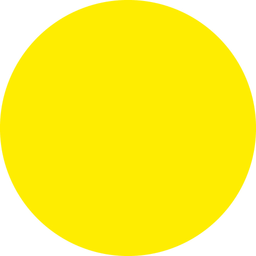 Stellplatzmarkierung: Ronde, R10, gelb, Spezial-Kunststoff selbstklebend, Ø 100 mm, 50 St. / Verpackungseinheit Stellplatzmarkierung: Ronde, R10, gelb, Spezial-Kunststoff selbstklebend, Ø 100 mm, 50 St. / Verpackungseinheit