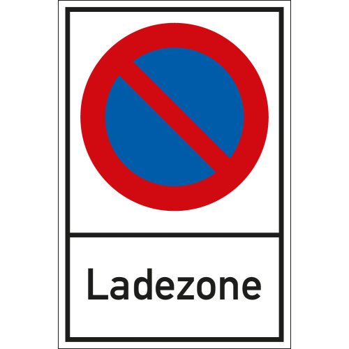 Verb.schild Ladezone,AL,400x600mm Verb.schild Ladezone,AL,400x600mm
