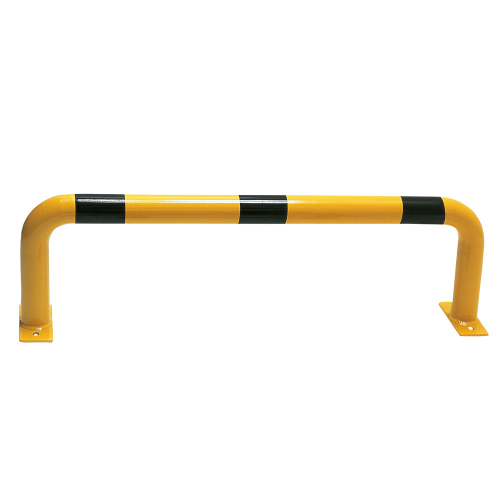 Wandschutzbügel, gelb-schwarz, Stahl pulverbeschichtet, Ø 60 mm, 1000 mm x 150 mm, 1 Stück Wandschutzbügel, gelb-schwarz, Stahl pulverbeschichtet, Ø 60 mm, 1000 mm x 150 mm, 1 Stück