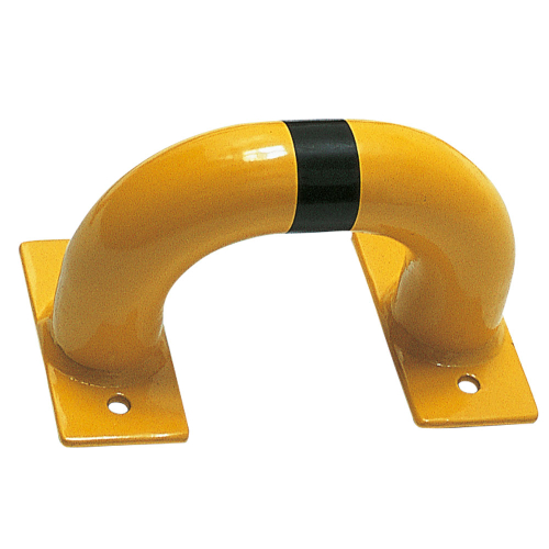 Wandschutzbügel, gelb-schwarz, Stahl pulverbeschichtet, Ø 60 mm, 250 mm x 150 mm, 1 Stück Wandschutzbügel, gelb-schwarz, Stahl pulverbeschichtet, Ø 60 mm, 250 mm x 150 mm, 1 Stück