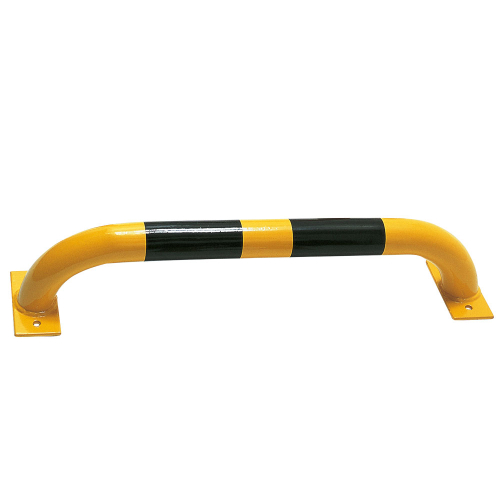 Wandschutzbügel, gelb-schwarz, Stahl pulverbeschichtet, Ø 60 mm, 750 mm x 150 mm, 1 Stück Wandschutzbügel, gelb-schwarz, Stahl pulverbeschichtet, Ø 60 mm, 750 mm x 150 mm, 1 Stück