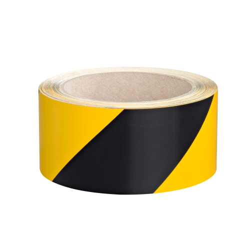 Warnmarkierungsband linksweisend, gelb-schwarz, ASR A1.3, Folie mit Oberflächenschutz und Trägerpapier selbstklebend, 50 mm, 33 m / Rolle, 1 Stück Warnmarkierungsband linksweisend, gelb-schwarz, ASR A1.3, Folie mit Oberflächenschutz und Trägerpapier selbstklebend, 50 mm, 33 m / Rolle, 1 Stück