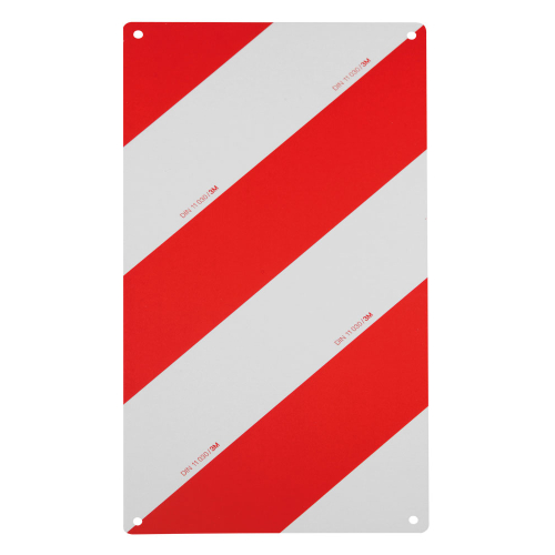Warntafel Typ B links, Aluminium, retroreflektierende Folie RA1, 282 mm x 564 mm, 1 Stück Warntafel Typ B links, Aluminium, retroreflektierende Folie RA1, 282 mm x 564 mm, 1 Stück