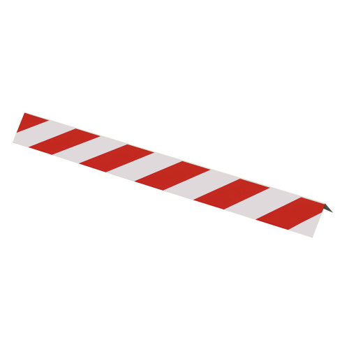 Warnwinkel / Warnmarkierung, rot-weiß, ASR, reflektierende Oberfläche, Aluminium, 100 mm x 990 mm, 1 Stück Warnwinkel / Warnmarkierung, rot-weiß, ASR, reflektierende Oberfläche, Aluminium, 100 mm x 990 mm, 1 Stück