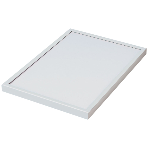 Wechselrahmen mit spitzen Ecken, weiß, Aluminium, 700 mm x 1000 mm, 1 Stück Wechselrahmen mit spitzen Ecken, weiß, Aluminium, 700 mm x 1000 mm, 1 Stück