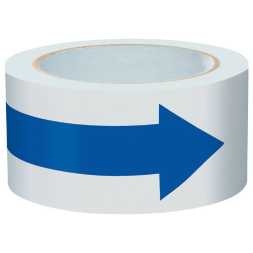 Bodenmarkierungspfeile, blau, Folie selbstklebend, 90 mm x 135 mm, 110 St./Rolle