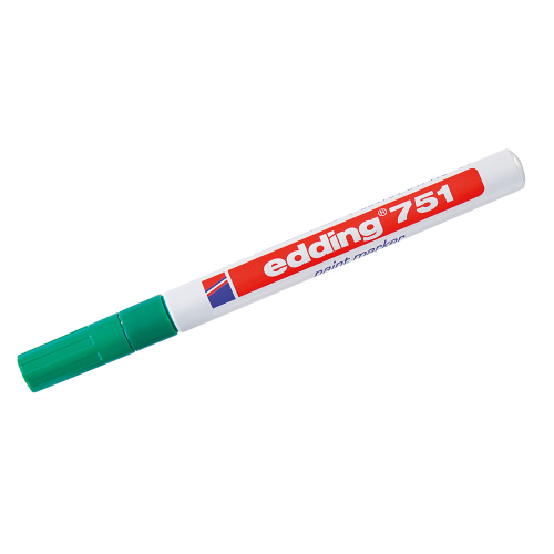edding Lackmarker 751, wisch- und wasserfest, grün, Strichstärke ca. 2 mm, 3 St./Verpackungseinheit edding Lackmarker 751, wisch- und wasserfest, grün, Strichstärke ca. 2 mm, 3 St./Verpackungseinheit