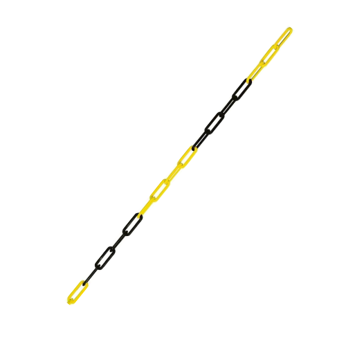 Gütekette, gelb-schwarz, Nylon, Ø 8 mm, maximal 25 m, 1 m / VE Gütekette, gelb-schwarz, Nylon, Ø 8 mm, maximal 25 m, 1 m / VE
