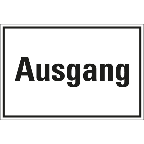 Hinweisschild: Ausgang