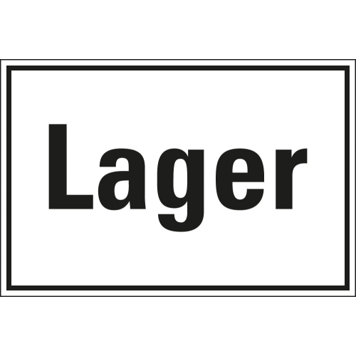 Hinweisschild: Lager
