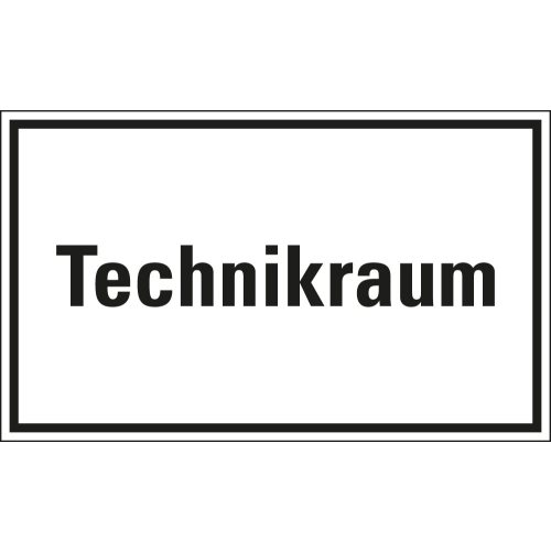 Hinweisschild: Technikraum