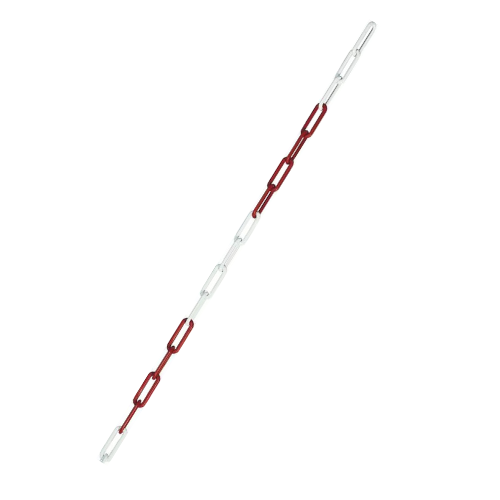 Gütekette, rot-weiß, Nylon, Ø 8 mm, maximal 25 m, 1 m / VE Gütekette, rot-weiß, Nylon, Ø 8 mm, maximal 25 m, 1 m / VE