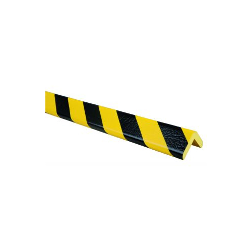 Knuffi Eckschutzprofil Typ H+ FLEX, selbstklebend/zum Anschrauben, gelb-schwarz, PU-Schaum, 1000 x 60 x 48 mm, 1 Stück