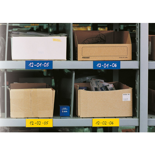 Magnetetikett zum Selbstbeschriften, verschiedene Farben, Magnetfolie, diverse Größen, 100 St./Verpackungseinheit