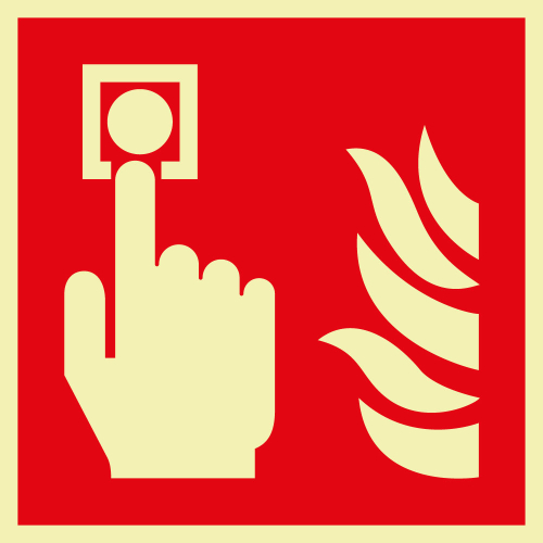 Hauptbild PERMALIGHT power Brandschutzschild: Brandmelder, ASR/ISO, verschiedene Materiailen und Formate