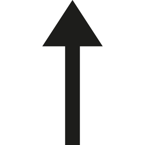Pfeil für Ziffern und Buchstaben, weiß-schwarz, Folie mit Oberflächenschutz, 10 St./Bogen