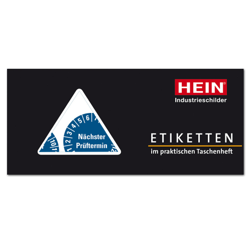 Prüfplakette Nächster Prüftermin, Heft, 26-31, blau, Standardfolie, Ø 20 mm