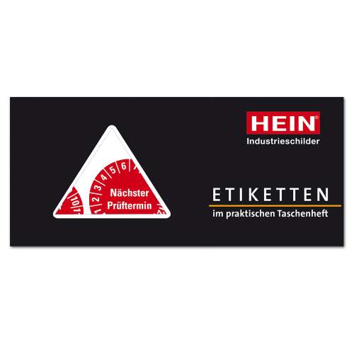 Prüfplakette Nächster Prüftermin, Heft, 26-31, rot, Standardfolie, Ø 20 mm