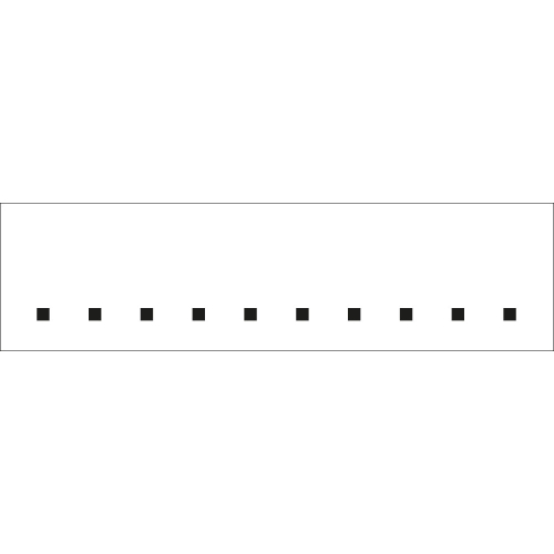 Punkt für Ziffern und Buchstaben, weiß-schwarz, Folie mit Oberflächenschutz, 10 St./Bogen