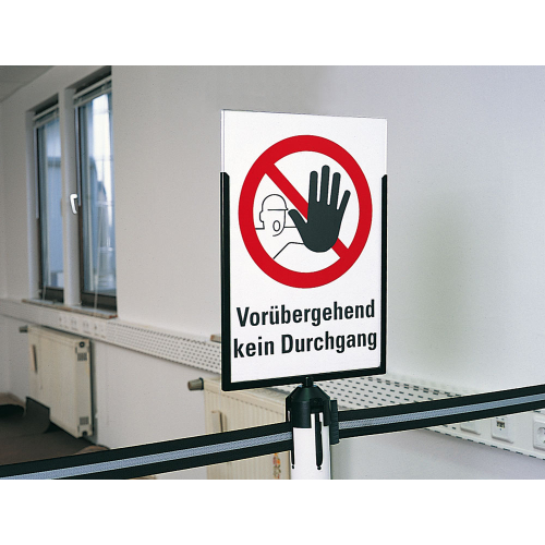 Schilderhalter Indoor, Acrylglas mit Aluminiumrahmen, versch. DIN Formate
