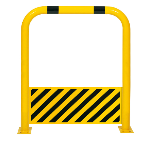 Schutzbügel mit Unterfahrschutz, 425 mm, zum Aufdübeln, zwei Farben, Stahl pulverbeschichtet