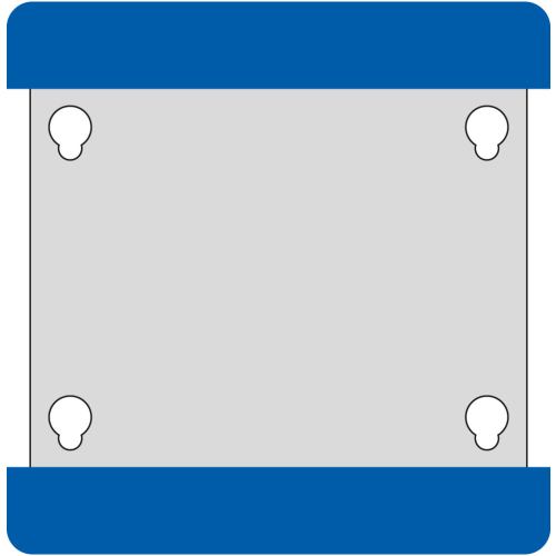 Selbstklebende Boden-Beschriftungstasche, geschlossen, versch. Farben und Größen, PVC, 10 St. / Verpackungseinheit