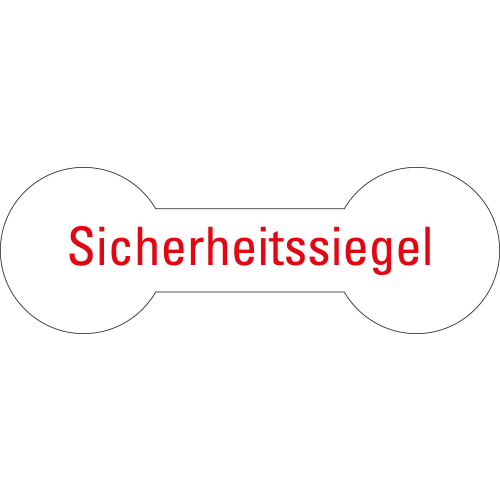 Sicherheitssiegel, weiß