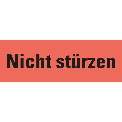 Verpackungsetikett: Nicht stürzen, versch. Farben und Materialien, 170 mm x 60 mm, 250 St./Rolle
