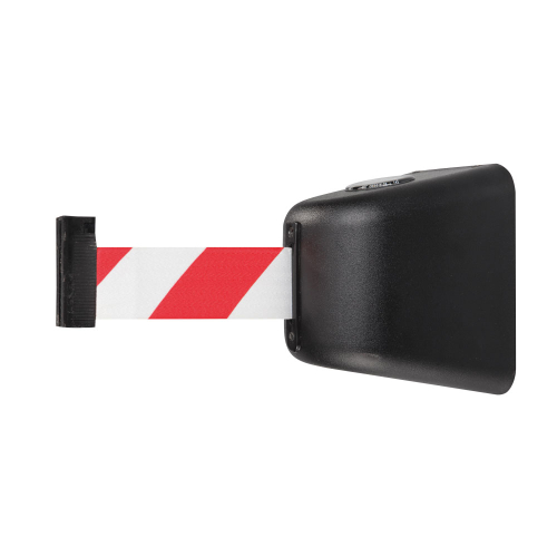 Wandkassette Indoor, magnetisch, schwarz, Kunststoff, Gurt versch. Farben, 5 m