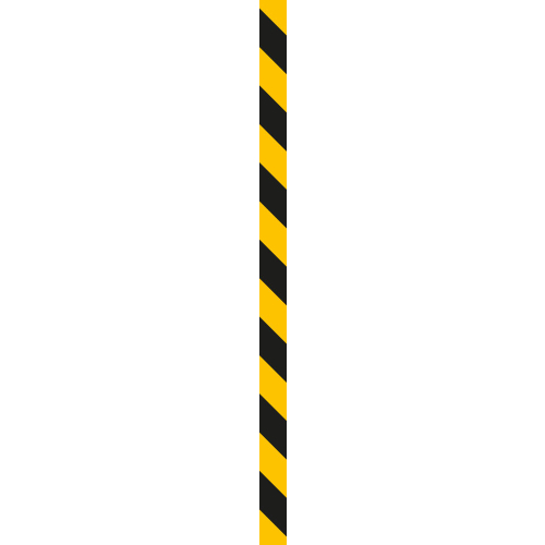Warnmarkierungsstreifen, gelb-schwarz oder rot-weiß, ASR, Folie selbstklebend, zwei Größen, 10 St./VE