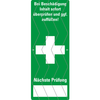 Hauptbild Sicherheitssiegel Erste Hilfe, Haftpapier permanent, 65 x 25 mm, 9 St./Bogen
