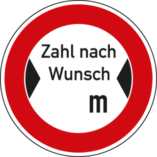 Hauptbild Verkehrszeichen Nr. 264 Verbot für Fahrzeuge mit Breite nach Wunsch, Aluminium reflektierend RA1, Ø 600 mm Hauptbild Verkehrszeichen Nr. 264 Verbot für Fahrzeuge mit Breite nach Wunsch, Aluminium reflektierend RA1, Ø 600 mm