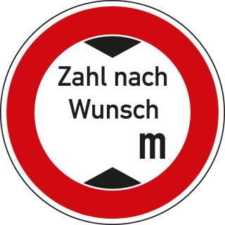 Hauptbild Verkehrszeichen Nr. 265 Verbot für Fahrzeuge mit Höhe nach Wunsch, Aluminium reflektierend RA1, Ø 420 mm, 1 Stück Hauptbild Verkehrszeichen Nr. 265 Verbot für Fahrzeuge mit Höhe nach Wunsch, Aluminium reflektierend RA1, Ø 420 mm, 1 Stück