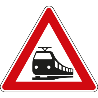 Hauptbild Verkehrszeichen-Nr. 151, Bahnübergang, Aluminium reflektierend RA2, Schenkellänge 900 mm