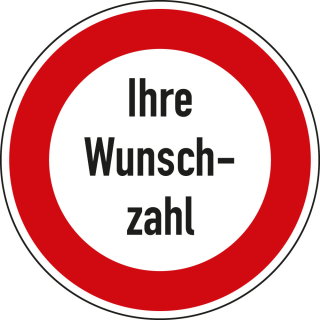 Hauptbild Verkehrszeichen-Nr. 274, Zulässige Höchstgeschwindigkeit nach Wunsch, Aluminium reflektierend RA1, Ø 600 mm Hauptbild Verkehrszeichen-Nr. 274, Zulässige Höchstgeschwindigkeit nach Wunsch, Aluminium reflektierend RA1, Ø 600 mm