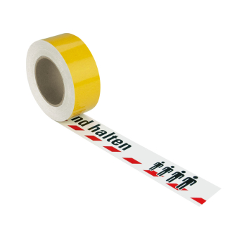 1A Tapes Bodenmarkierungsband Bitte Abstand halten!, ASR/DIN, Folie mit Oberflächenschutz, 50 mm, 16m / Rolle