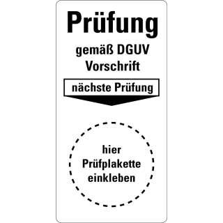 Hauptbild von Mini Grundplakette Pruefung gem DGUV Vorschrift