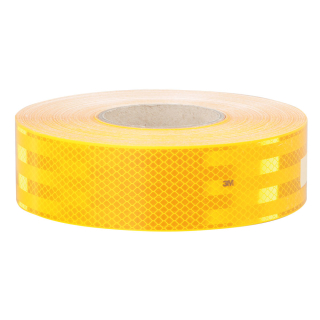3M™ Konturenmarkierung Serie 983, ECE 104, rot oder gelb, Hochleistungsfolie reflektierend, 55 mm, 50 m / Rolle