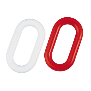 Verbindungsglieder, rot-weiß, Kunststoff, Ø 6 mm, 20 St. / Verpackungseinheit